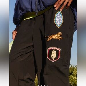 FP Movement by Free People Black Joggers with Colorful Patches🌺